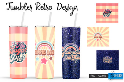 Retro Tumbler| Hippie 20 Oz Tumbler| Tumbler Wrap Templates