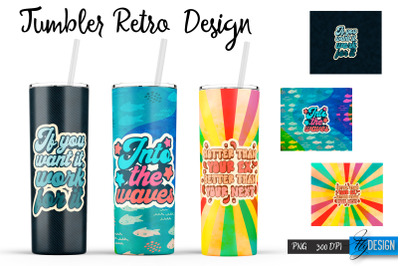 Retro Tumbler| Hippie 20 Oz Tumbler| Tumbler Wrap Templates