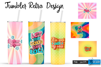 Retro Tumbler| Hippie 20 Oz Tumbler| Tumbler Wrap Templates