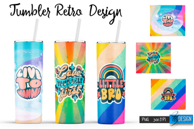 Retro Tumbler| Hippie 20 Oz Tumbler| Tumbler Wrap Templates