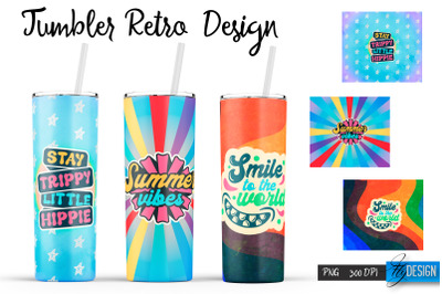 Retro Tumbler| Hippie 20 Oz Tumbler| Tumbler Wrap Templates