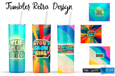 Retro Tumbler| Hippie 20 Oz Tumbler| Tumbler Wrap Templates