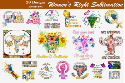 Women&#039;s Rights Sublimation Bundle-220701