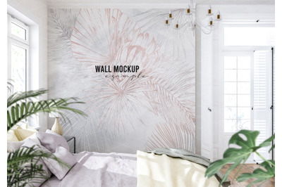 Wall mockup&2C; Wallpaper mockup