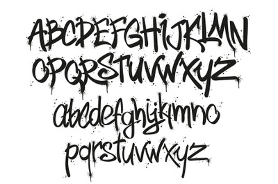 Graffiti tags marker font. Street art lettering designer, urban typogr