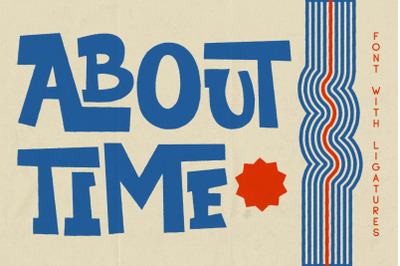About Time - Bold Display font