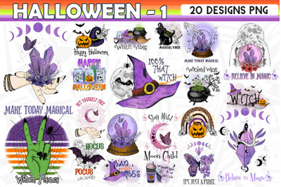 Halloween PNG Bundle Part 1 20 designs
