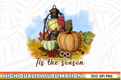 Tis the Season Autumm Pumpkin PNG