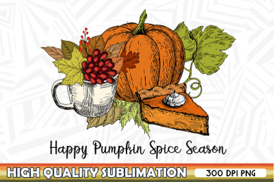 Happy Pumpkin Spice Season PNG