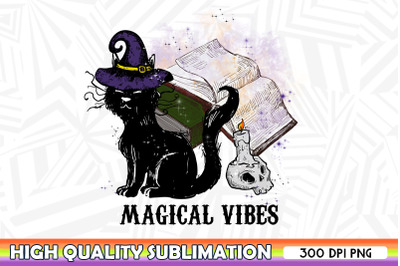 Magical Vibes Black Cat Sublimation