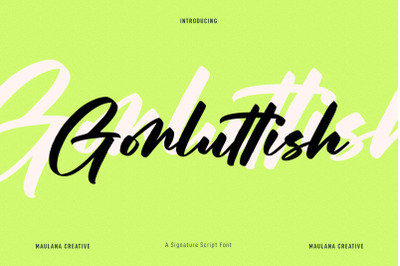 Gorluttish Script Font