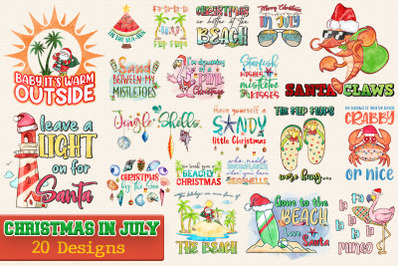 Christmas in July T-Shirt Idea Bundle