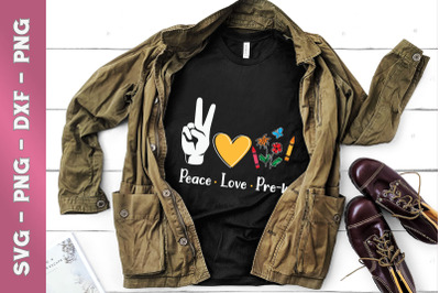 Peace Love Pre-K Back to School