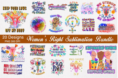 Women&#039;s Rights Bundle-20 Designs-220628