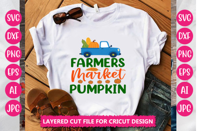 Farmers Market Pumpkin SVG Cut File