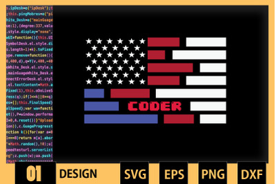 Software Developer COder USA Flag