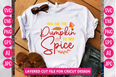 You Are The Pumpkin To My Spice SVG Cut File