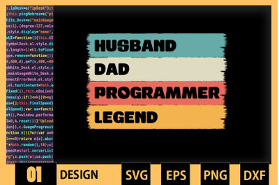 Husband Dad Programmer Legend