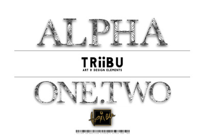 Alpha One.Two - Decorative Alphabet TRiiBU.Art