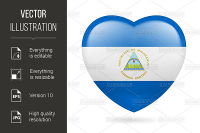 Heart icon of Nicaragua