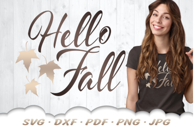 Hello Fall SVG | Fall Quote SVG Files