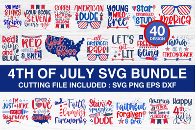 4th Of July SVG Bundle 40 Design Vol.01