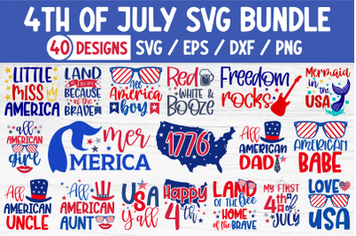 4th Of July SVG Bundle 40 Design Vol.02