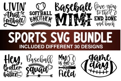 Sports SVG Bundle 30 Design