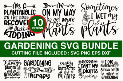 Gardening SVG Bundle 10 Design Vol.01