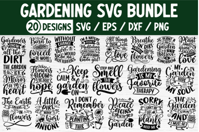 Gardening SVG Bundle 20 Design Vol.02
