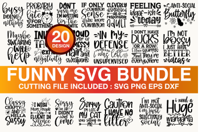 Funny SVG Bundle 20 Design Vol.01