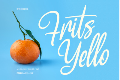 Frits Yello Script Font