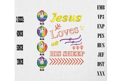 Jesus Loves All His Sheep LGBT Christian