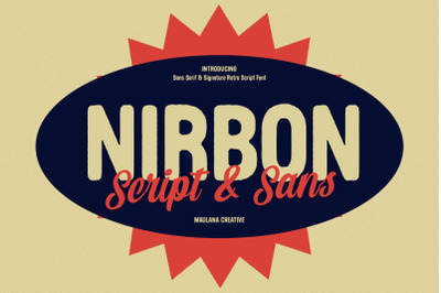 Nirbon Display Font