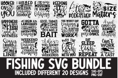 Fishing SVG Bundle 20 Design Vol.01