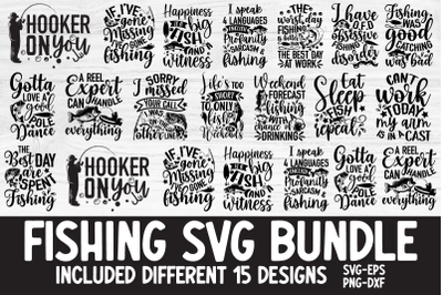 Fishing SVG Bundle 15 Design Vol.02