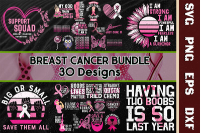 Breast Cancer Bundle-30 Designs-220629
