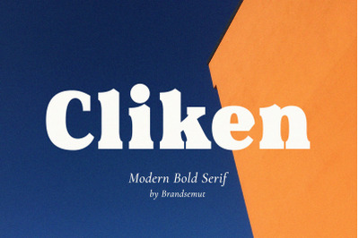 Cliken &ndash; Modern Bold Serif