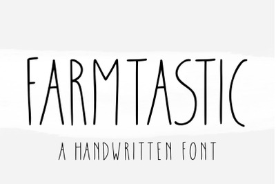 Farmtastic - Tall and Skinny Handwritten Font