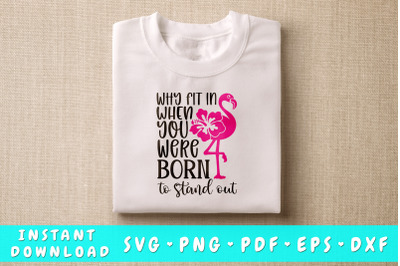 Why Fit In When You Were Born To Stand Out SVG