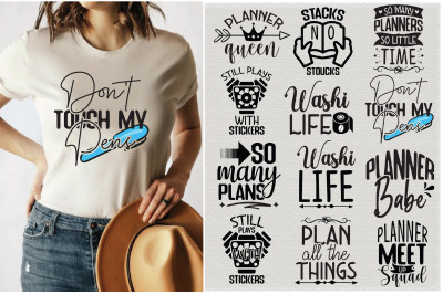 Planner Life Svg Bundle 15 Designs