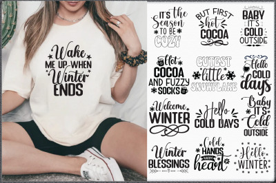 Winter Svg Bundle 20 Designs