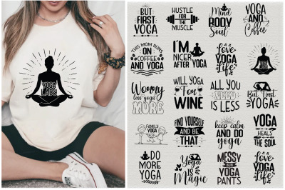 Yoga Svg Bundle 20 Designs