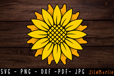 Yellow Sunflower svg&2C; cute sunflower jpg&2C; sunflower lovers svg&2C; sunflo