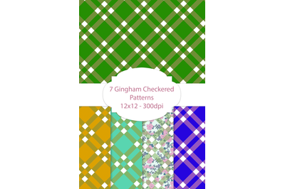 7 Gingham Checkered Patterns
