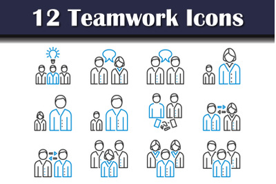 Teamwork Icon Set