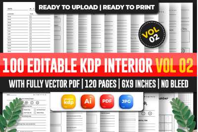 Mega Editable KDP Interior Bundle Vol 02&nbsp;