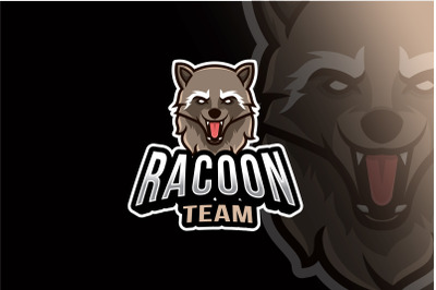 Racoon Team Esport Logo Template