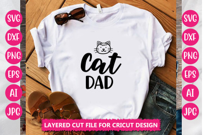 Cat Dad SVG Cut File