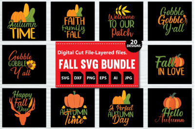 Fall SVG Bundle, DXF, PNG jpeg, Fall Farmhouse Autumn Clipart, Harvest